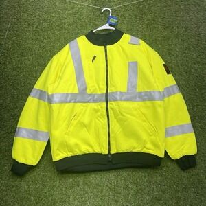 DRIFIRE Lineman Jacket Mens Large Tall LT FR HRC3 Lanyard Access High Vis Neon